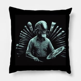 Happy Little Xenomorph Pillow