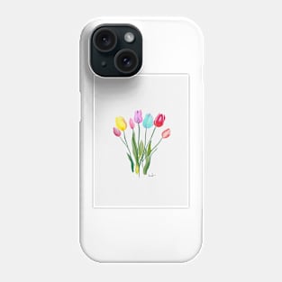 Tulips Watercolor Phone Case