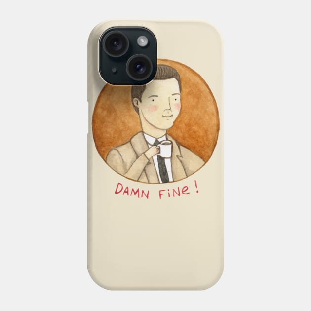 Damn Fine Phone Case by Sophie Corrigan