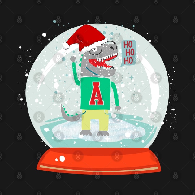 Dinosaur Snow Globe by Museflash