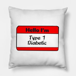 T1D Nametag Pillow