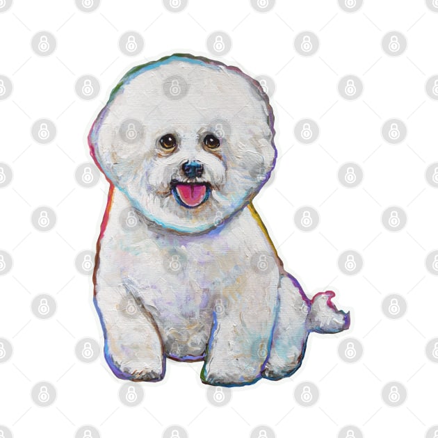 Super Cute Floof Bichon Frise by RobertPhelpsArt