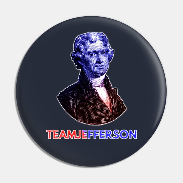 Team Jefferson #4 (Small Design) Pin by Aeriskate