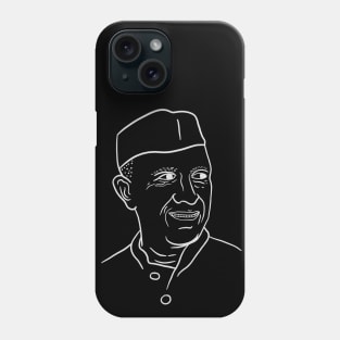 Jawaharlal Nehru - Minimal Nehru Portrait Phone Case