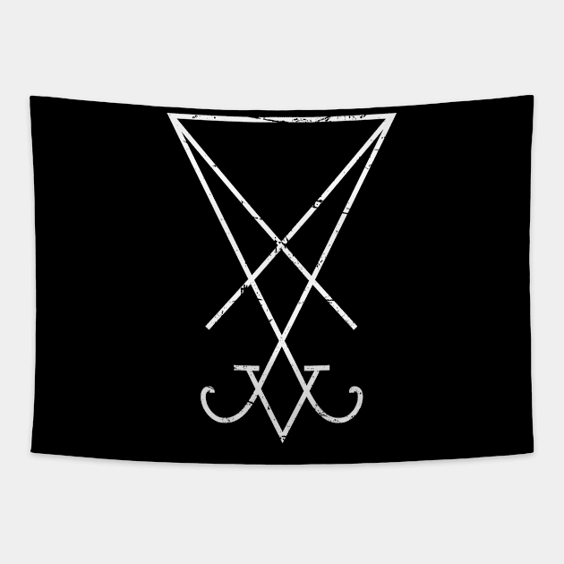 Symbol Of Lucifer | Occult Satanic Tapestry by MeatMan