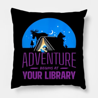 Summer Reading Program 2024 Adventure Begins at Your Library Pillow