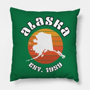 Alaska the 49th State Pillow