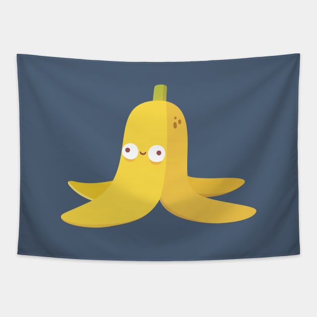 Cute Derpy Banana Peel Tapestry by rustydoodle