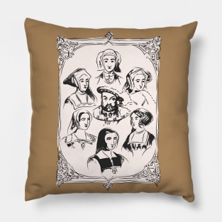 Henry VIII and wives Pillow