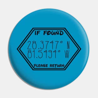 Coordinates of Epcot Pin