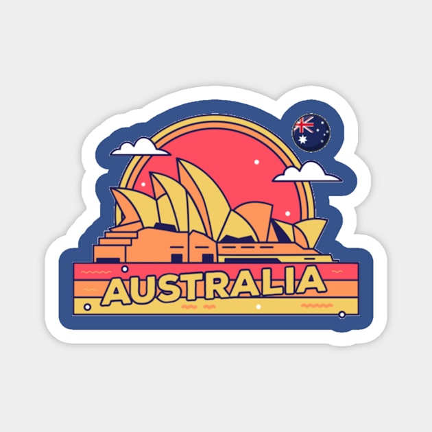 Australia Magnet by Jo3Designs