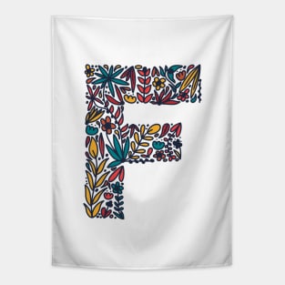 Tropical Letter F Tapestry