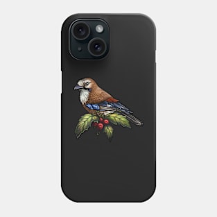 Holiday Bird Eurasian Jay Phone Case