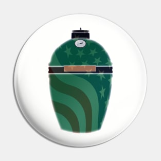 Big Green Egg - Green American Flag Overlay Pin