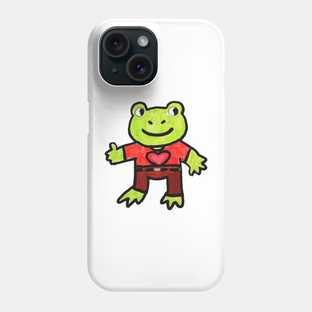 Frog with a Shirt On Phone Case by Bucket Hat Kiddo