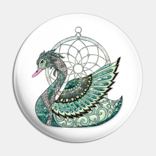 Wonderful elegant swan Pin