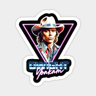 funny dwight yoakam neon shirt design Magnet