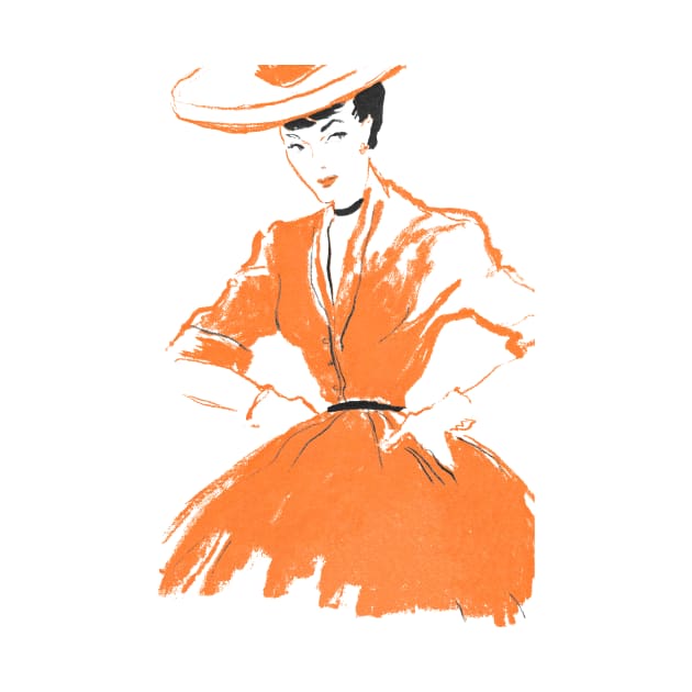 Lady in the orange dress by NEILBAYLIS