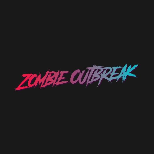 Zombie Outbreak Typographic Design by petersarkozi82@gmail.com