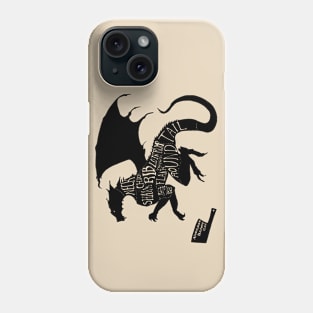 Adventurous Butchery Cuts - Fantasy Dragon Craft Butchery Diagram Phone Case