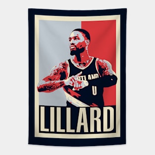 Damian Lillard Pop Art Style Tapestry