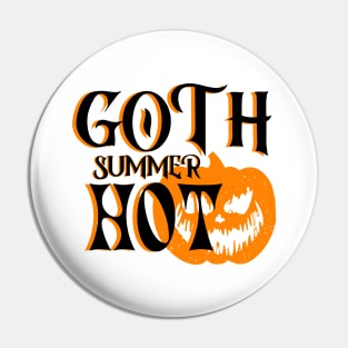 Hot Goth Summer-Horror Smiling Pumpkin Pin