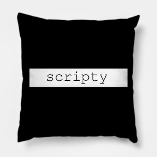 scripty Pillow