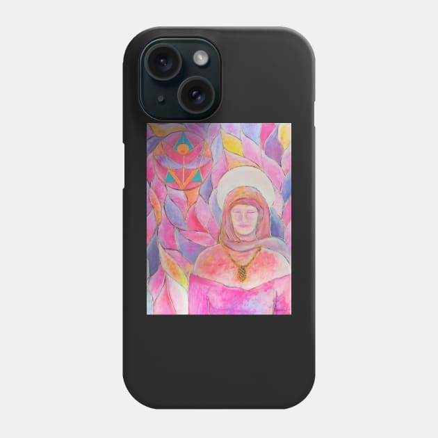 Ascended master - Lady Miriam - by Renate van Nijen Phone Case by Renart