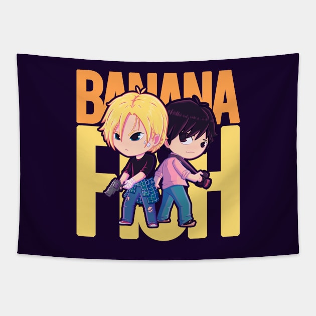 Banana Fish Tapestry by Susto