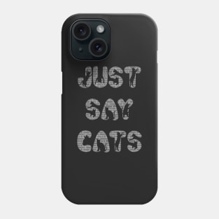 Cat Lovers Cute purr paws meow tees Phone Case