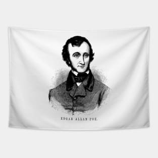 Edgar Allan Poe etching Tapestry