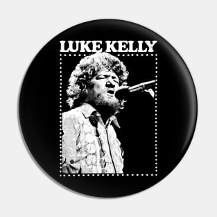 Luke Kelly -- Vintage Style Original Design Pin