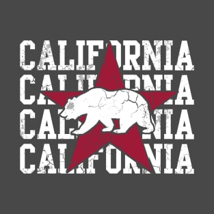 California Republic State Flag Design T-Shirt