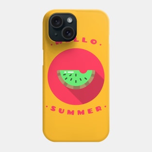 Hello Summer Delicious Watermelon Minimalist Phone Case