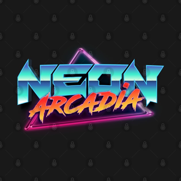 Neon Arcadia 2022 logo by Pressed for Time Productions