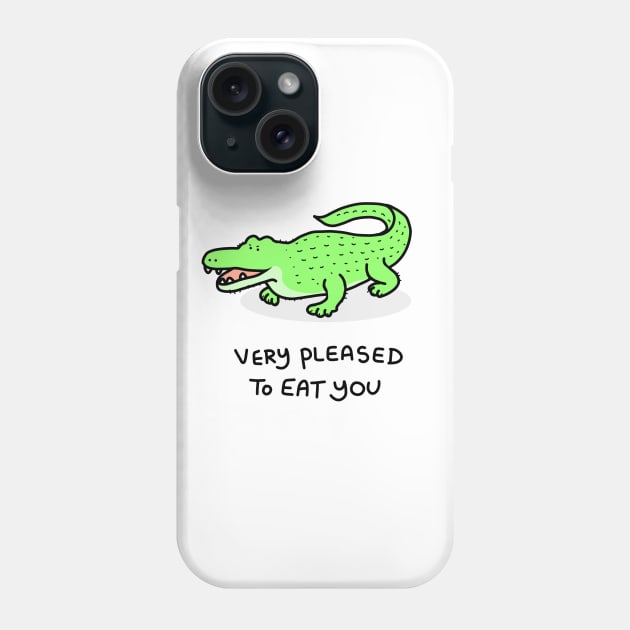 Grumpy Crocodile Phone Case by grumpyanimals