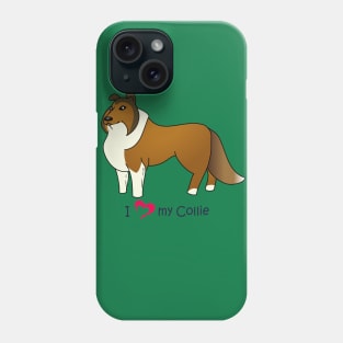 I *heart* my collie Phone Case