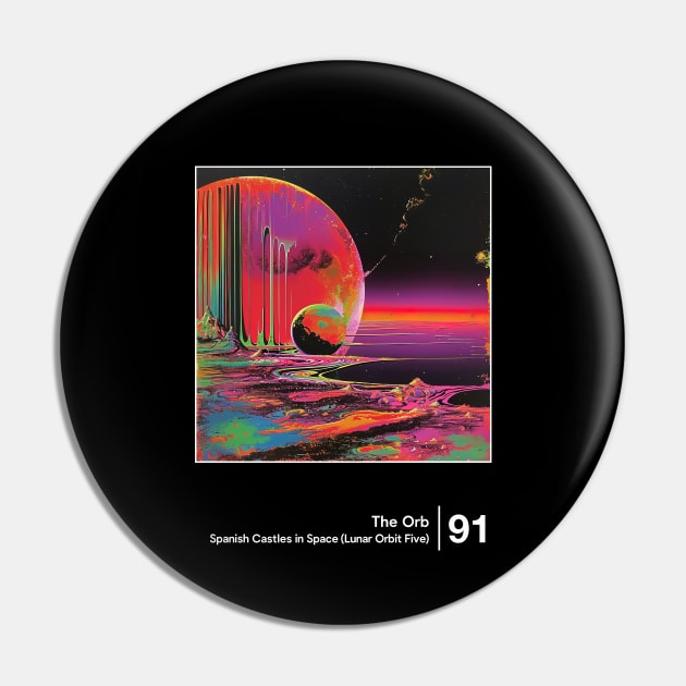 The Orb / Minimal Style Sci-Fi Graphic Artwork Pin by saudade