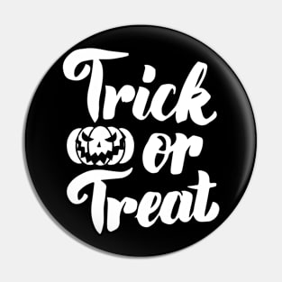 Trick Or Treat Jack O Lantern Pumpkin Creepy Halloween Pin