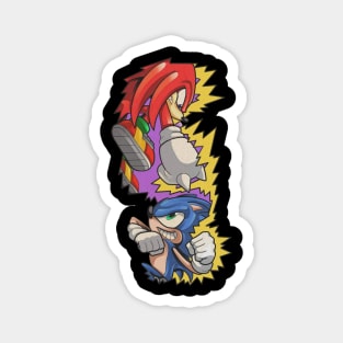 sonic vs knuckles Magnet