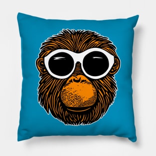 Monkey With Shades Pillow