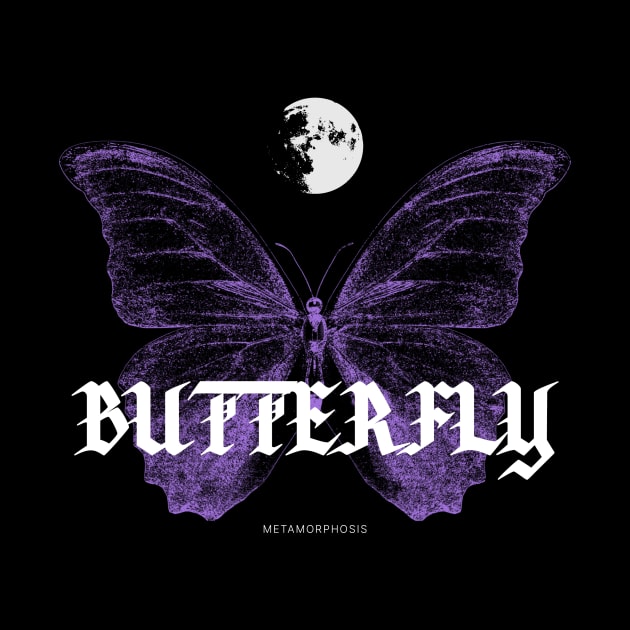 Butterfly | Metamorphosis | Aesthetic | Purple by AngryBlackDog