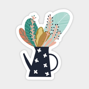 Botanical coffee pot Magnet