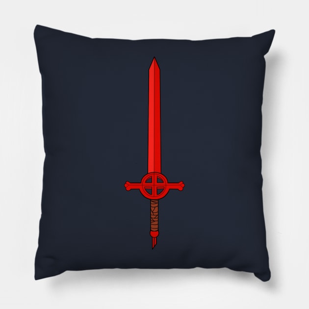 Blood Demon Sword Pillow by maplefoot