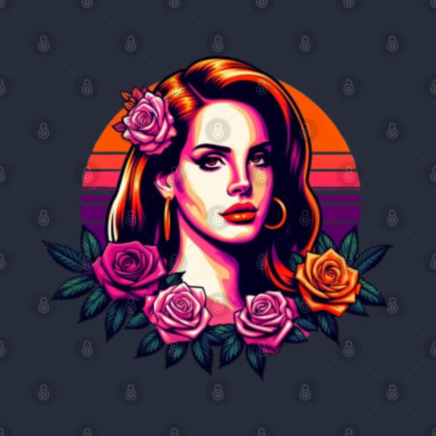 Lana Del Rey - Sunsets and Roses by Tiger Mountain Design Co.