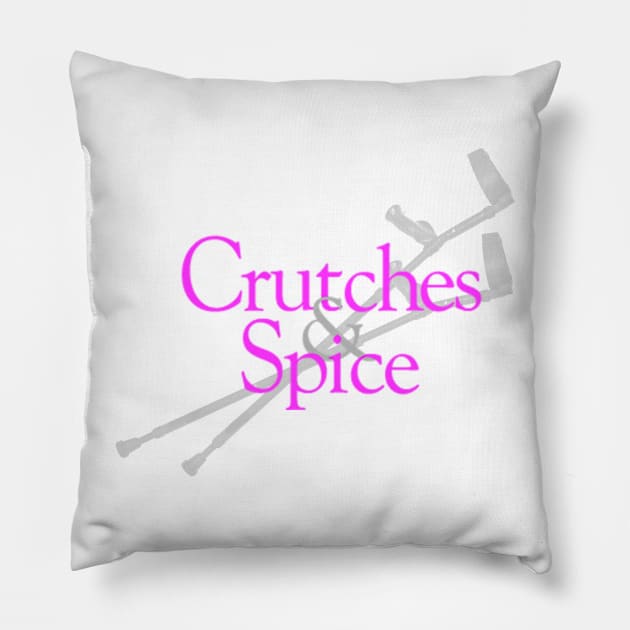 Crutches And Spice - With Crutches Pillow by Imani