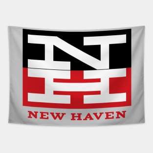 New Haven Railroad 1954 Tricolor Logo With Name Tapestry