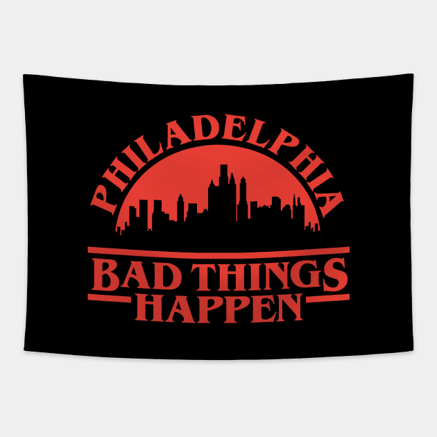 Philadelphia Bad Things Happen Tapestry by Mike Ralph Creative