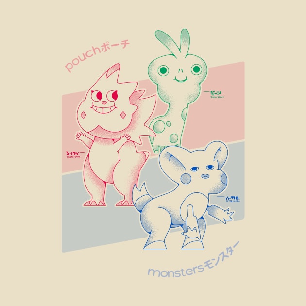 Pouch Monsters! by DRzebra
