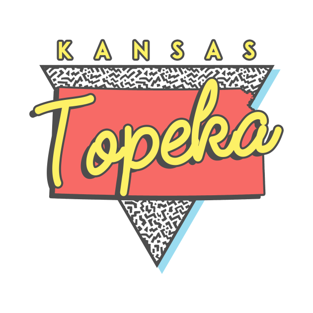 Discover Topeka Kansas Triangle - Topeka - T-Shirt